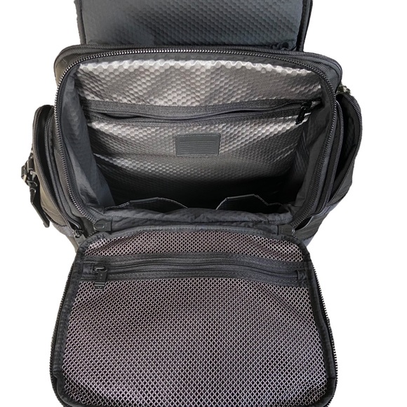 Tumi Alpha Bravo Tyndall Black Nylon Leather Utility Backpack Unisex Travel Bag - Picture 6 of 16